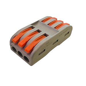 Conector Elétrico Emenda Rápida Pressão 3 vias - Mod.223