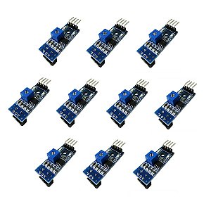 Kit 10 Módulo Sensor Infravermelho TCRT5000 Arduino LM393 5V