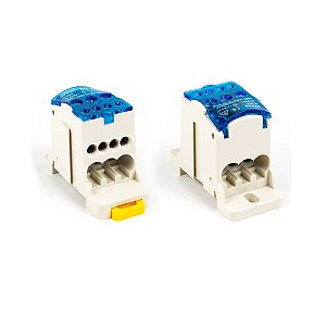 Kit 2 Bloco De Distribuição 80a Monopolar 1 Entrada 6 Saídas