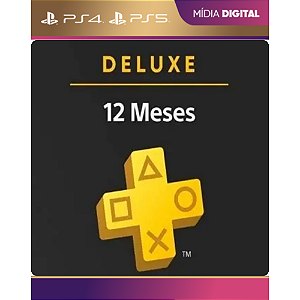 PlayStation Plus Deluxe 12 Meses PS4 - PS5 - Mídia Digital