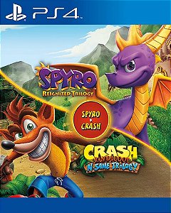 Spyro e Crash Remastered PS4 Mídia Digital