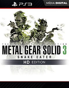 Metal Gear Solid 3: Snake Eater   HD Edition Playstation 3 Mídia Digital - Mídia Digital