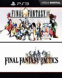 Final Fantasy 9- Final Fantasy Tatics (PS1 Classic) Playstation 3 Mídia Digital - Mídia Digital