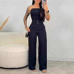 conjunto alfaiataria colete e calça valora