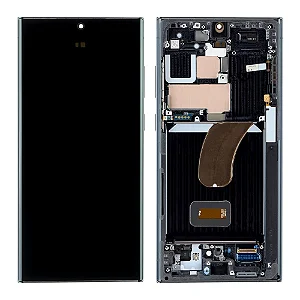 FRONTAL DISPLAY SAMS S23 ULTRA - ORIG SVC C/ARO - PRETO/GRAFITE