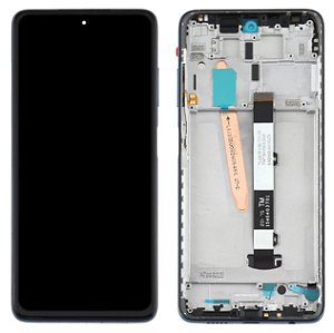 FRONTAL TELA DISPLAY XIAOMI POCO X3 / POCO X3 PRO COM ARO 1 LINHA