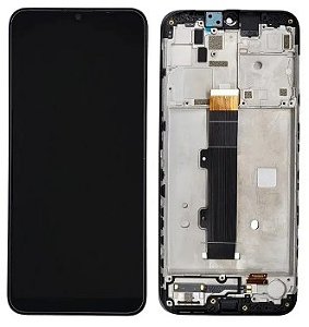 FRONTAL TELA DISPLAY MOTOROLA MOTO G20 (XT2128) COM ARO 1 LINHA
