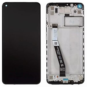 FRONTAL DISPLAY REDMI NOTE 9 4G - ORIGINAL CHINA C/ARO - PRETO