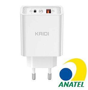 Fonte Carregador Turbo 35W QC 3.0A - Kaidi
