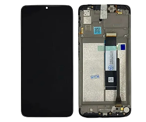 FRONTAL DISPLAY POCO M3/REDMI 9T - VIVID C/ARO - PRETO C/COMPONENTE