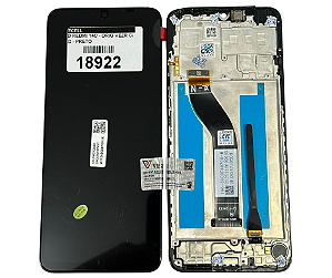 FRONTAL DISPLAY REDMI 14C - ORIG VEZR C/ARO - PRETO