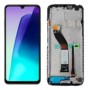 FRONTAL DISPLAY REDMI 14C - ORIG SVC C/ARO - PRETO