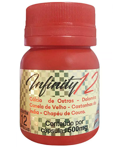Infinity 12 | 12 Capsulas - 500mg
