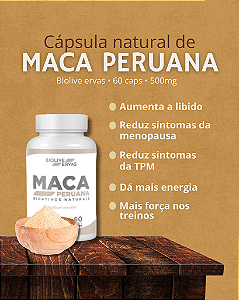 Maca Peruana Biolive Ervas | 60 Capsulas - 500mg