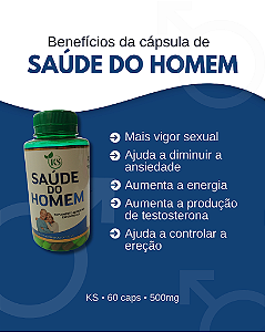 Saúde Do Homem | 60 Capsulas - 500mg