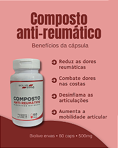 Composto Anti - Reumático | 60 Capsulas - 500mg