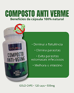 Composto Anti Verme | 60 Capsulas - 500mg