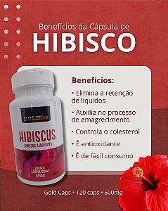 Hibisco Gold Caps | 60 Capsulas - 500mg