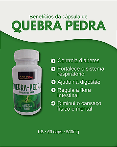 Quebra Pedra Gold Caps | 60 Capsulas - 500mg