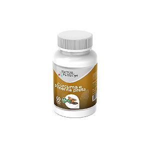 Curcuma e Pimenta Preta Natus Plus Caps | 60 Capsulas - 500mg