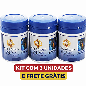 Kit 3 Colágeno Golden Frasco com 30 | 500mg