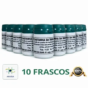 Kit 10 Castanha Caseira da Índia Original | Frete Grátis
