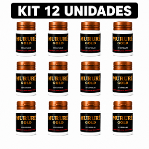 Kit 12 Frascos Mururé Gold Caseiro Original Frete Grátis