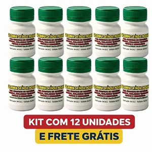 Kit 12 Frascos de Castanha da Índia Indiana Frete Grátis