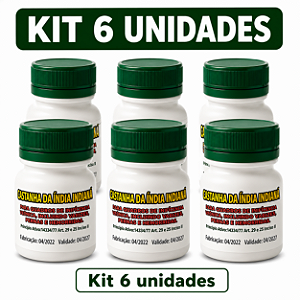 Kit 6 Castanha da Índia Indiana Frete Grátis