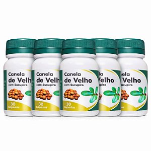 Kit com 6 Canela de Velho Original 30 Caps | Frete Grátis