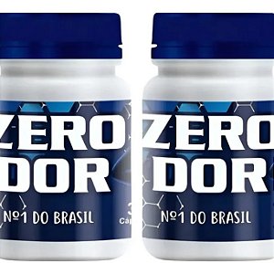 Kit 2 Zero Dor 30 Cápsulas sem Sabor | Frete Grátis