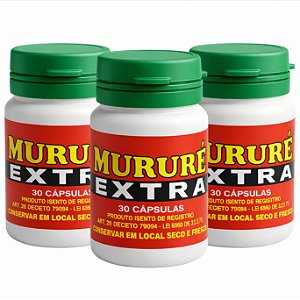 Kit 3 Mururé Extra 30 Cápsulas Frete Grátis