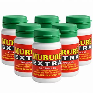 Kit 6 Mururé Extra 30 Cápsulas Frete Grátis