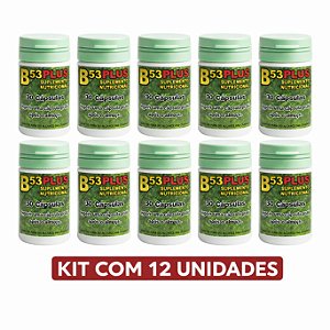 Kit 12 B53 Plus 30 Capsulas | Frete Grátis