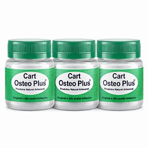 Kit 3 Cart Osteo Plus sem Sabor 15 Caps 500mg | Frete Grátis