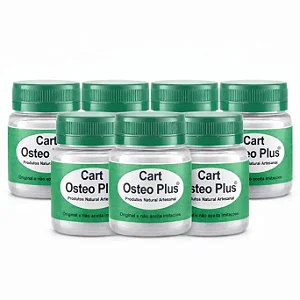 Kit 6 Cart Osteo Plus sem Sabor 15 Caps 500mg | Frete Grátis
