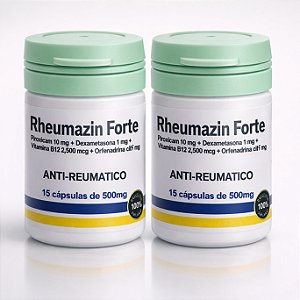 Rheumazin Forte Kit 2 Potes com 15 Caps | Frete Grátis