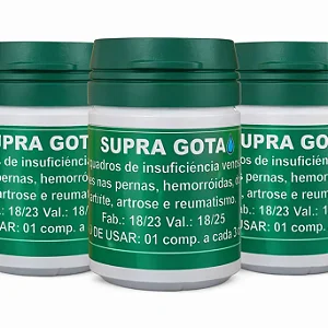 Kit 3 Potes Supra Gota | 500mg - Frete Grátis