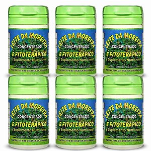 Kit 6 Leite da Moreira 30 Cápsulas Original | Frete Grátis