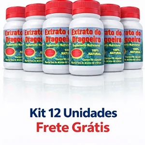 Kit 12 Extrato Dragoeiro Concentrado | Frete Grátis
