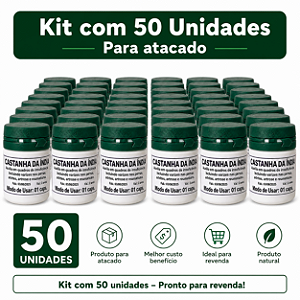 Kit 50 Atacado Castanha Caseira da Índia Original