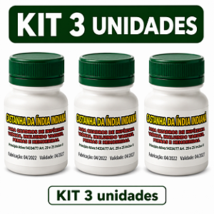 Kit 3 Castanha da Índia Indiana