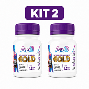 Kit 2 AK3 Gold com 12 Cápsulas Suplemento Alimentar