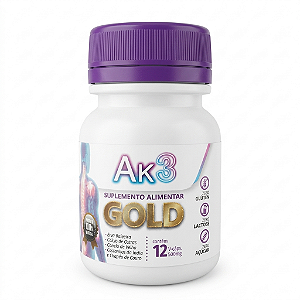 AK3 Gold com 12 Cápsulas Suplemento Alimentar