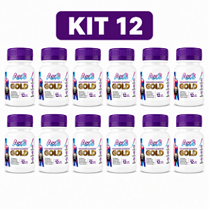 Kit 12 AK3 Gold com 12 Cápsulas Suplemento Alimentar