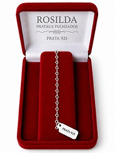 Pulseira Feminina Elo Coração