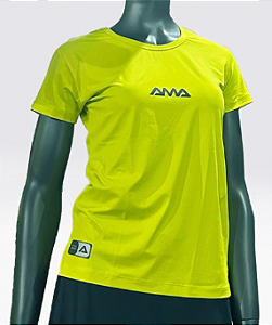 CAMISETA AMA SPORT FEMININA - VERDE LIMÃO