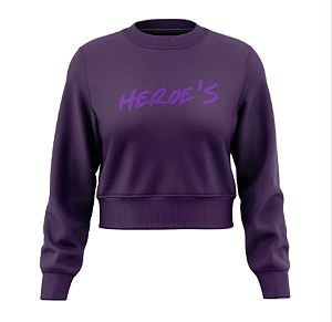 MOLETOM FEMININO HEROES WAVE PURPLE