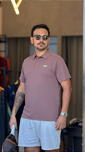 CAMISETA AMA TECH BEE POLO - MARROM