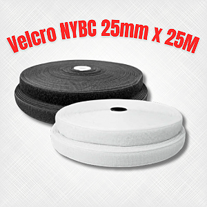 Fita de Fixação Tipo Velcro NYBC – 25mm x 25M